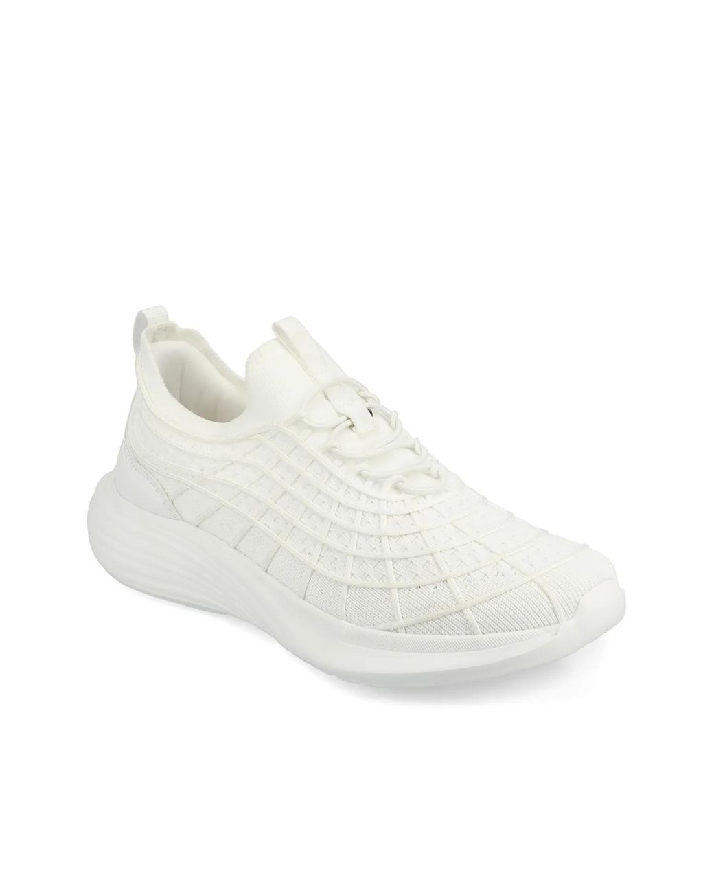Journee Collection White Dasha Sneaker