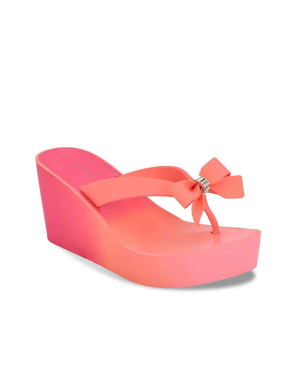 guess high heel flip flops