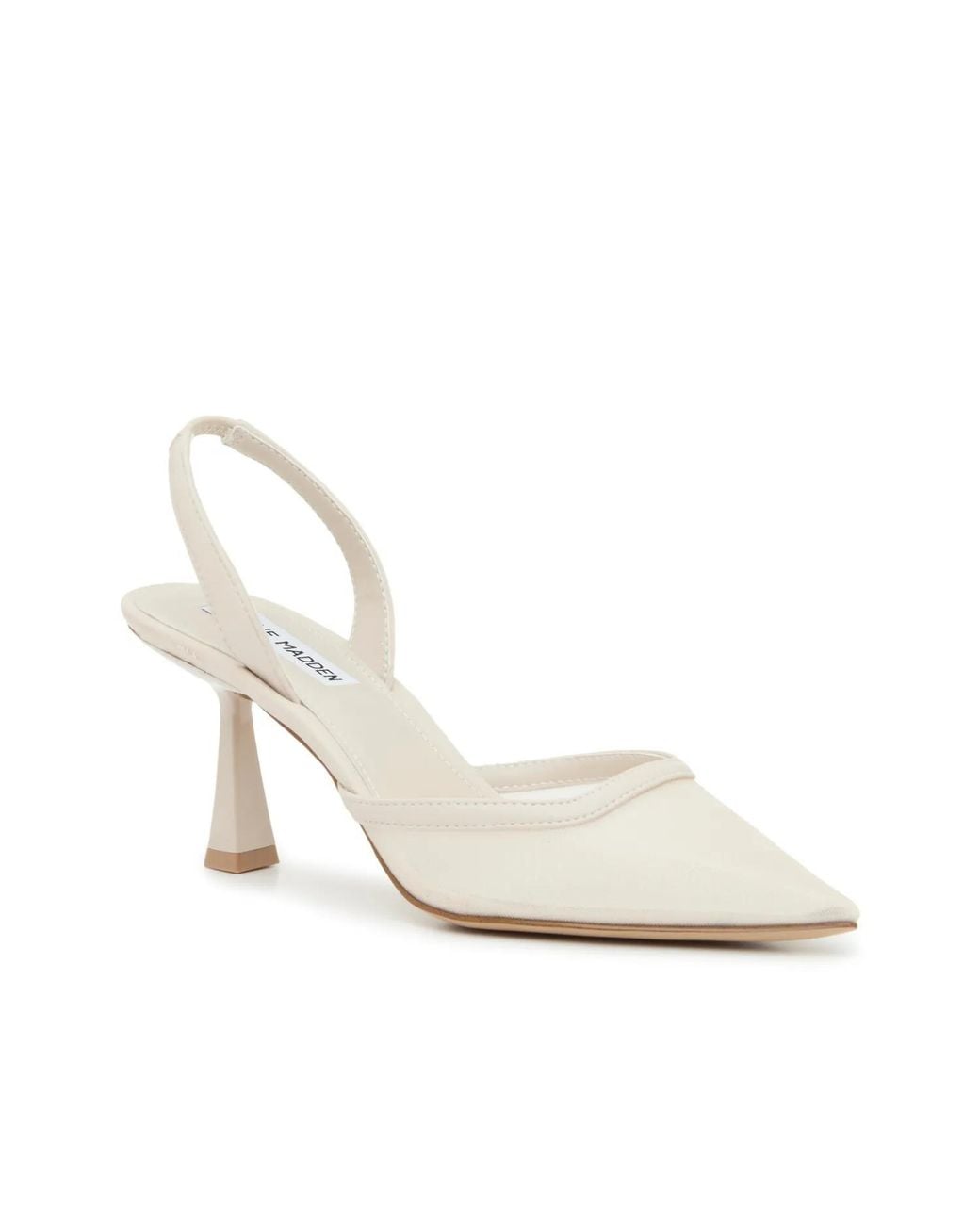 Steve Madden White Beyah Pump