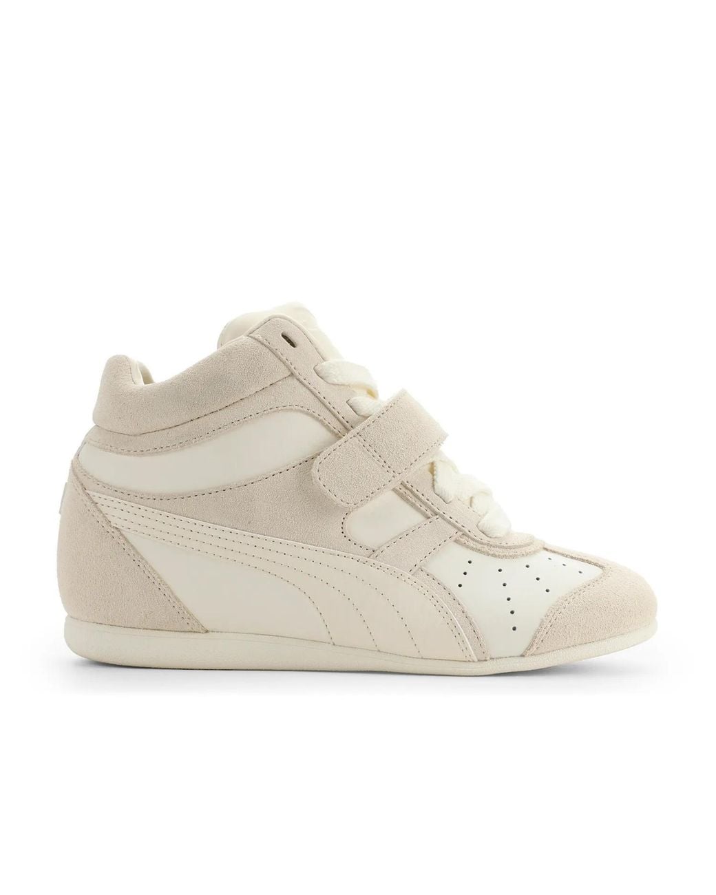 PUMA White Napoli Wedge Sneaker