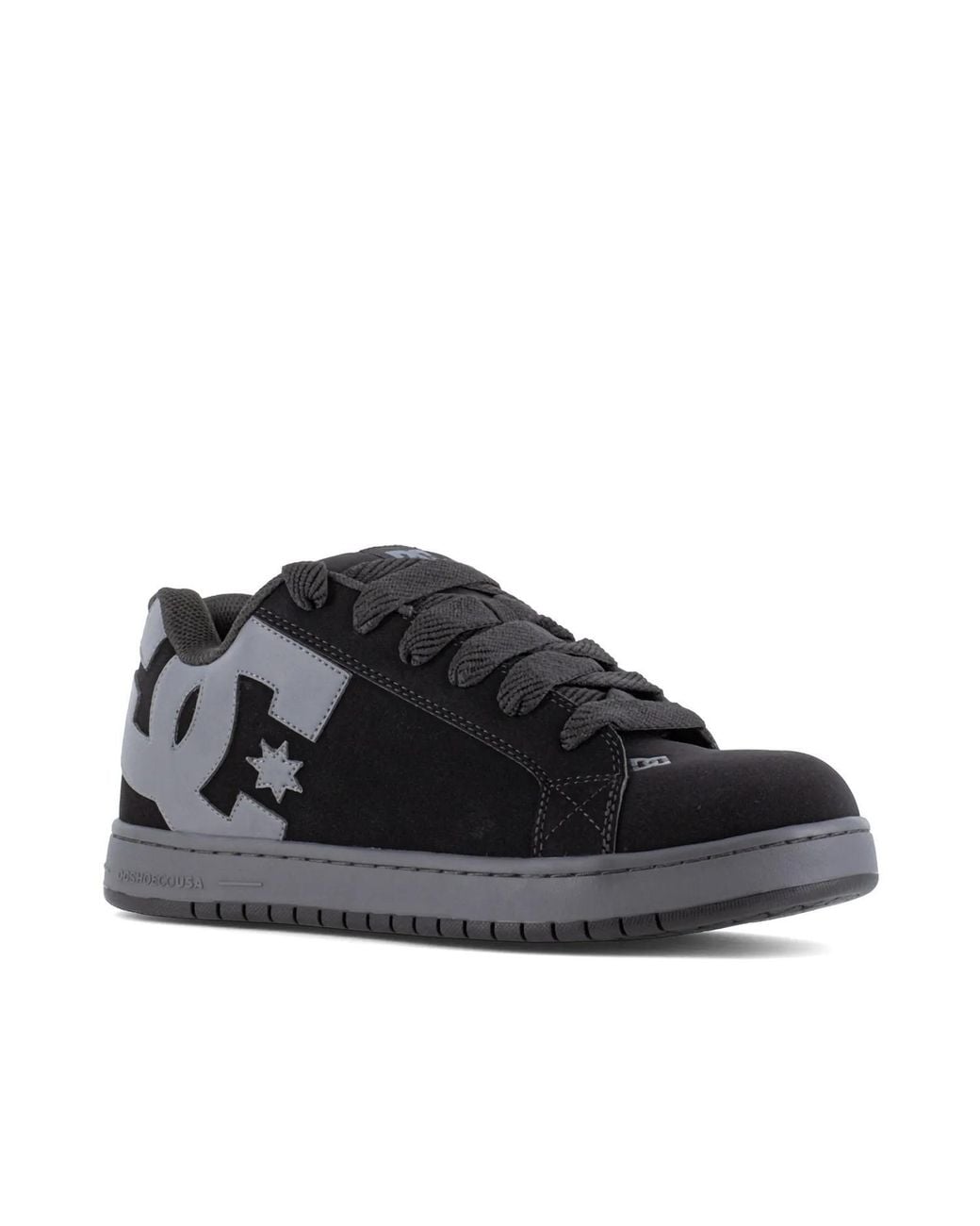DC WORK CREW Black Court Graffik Composite Toe Work Sneaker for men