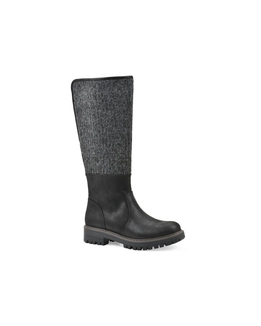 White Mountain Black Malia Combat Boot