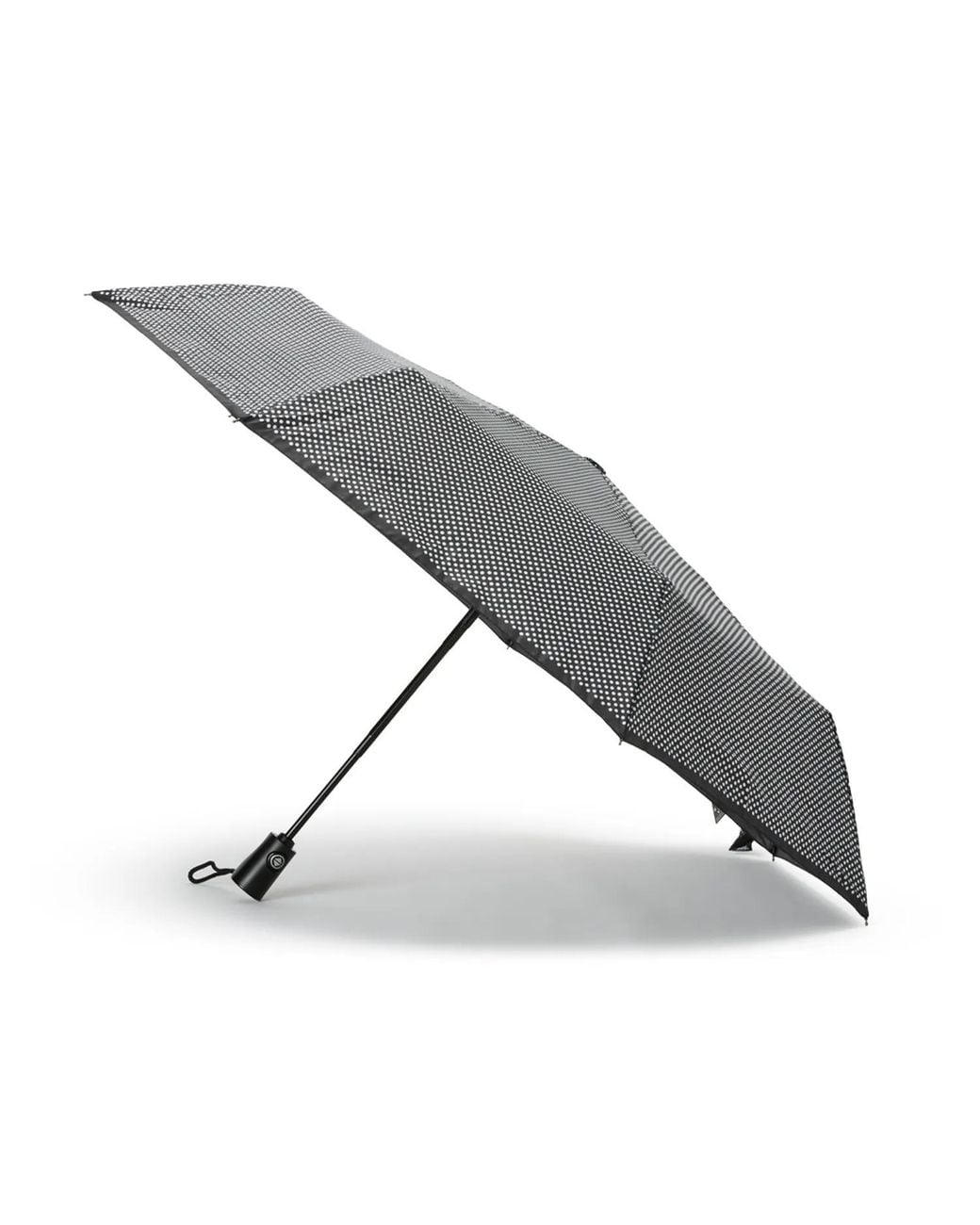 Totes Isotoner Black Compact Auto Open/Close Umbrella