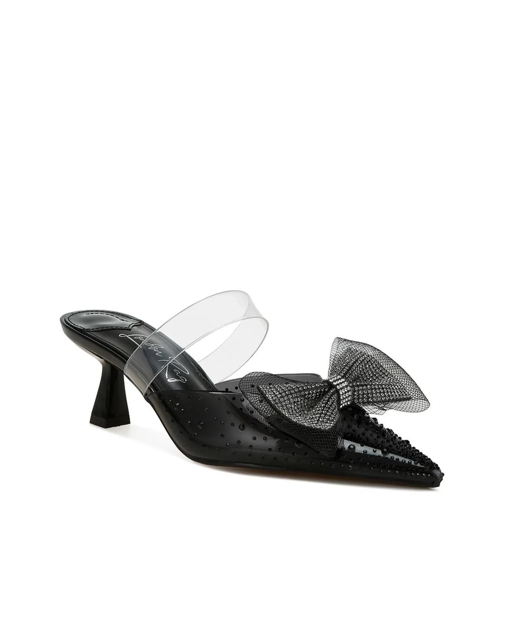 LONDON RAG Black Freja Mule