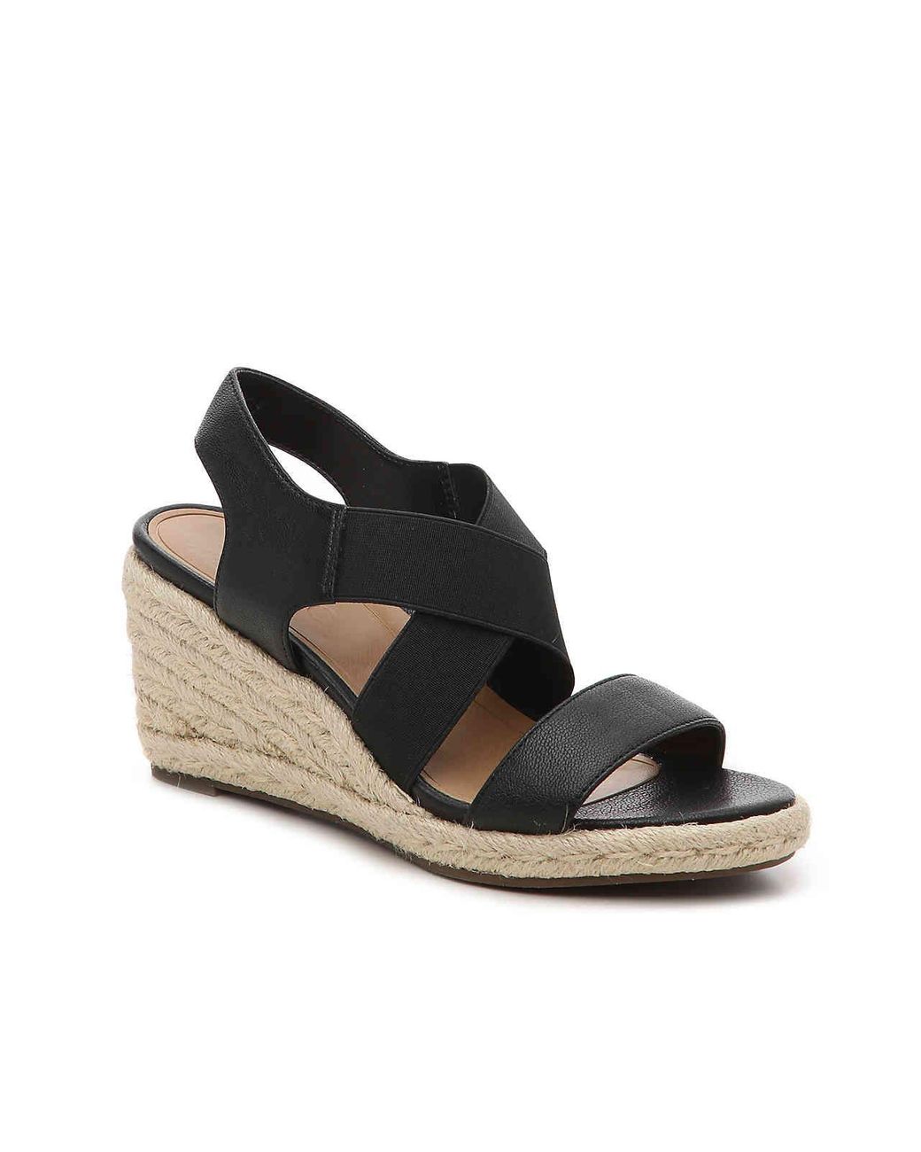 vionic clarisa raffia espadrille wedge