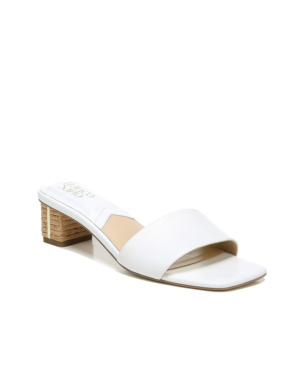 Franco Sarto Cruella Slide Sandal in White - Lyst