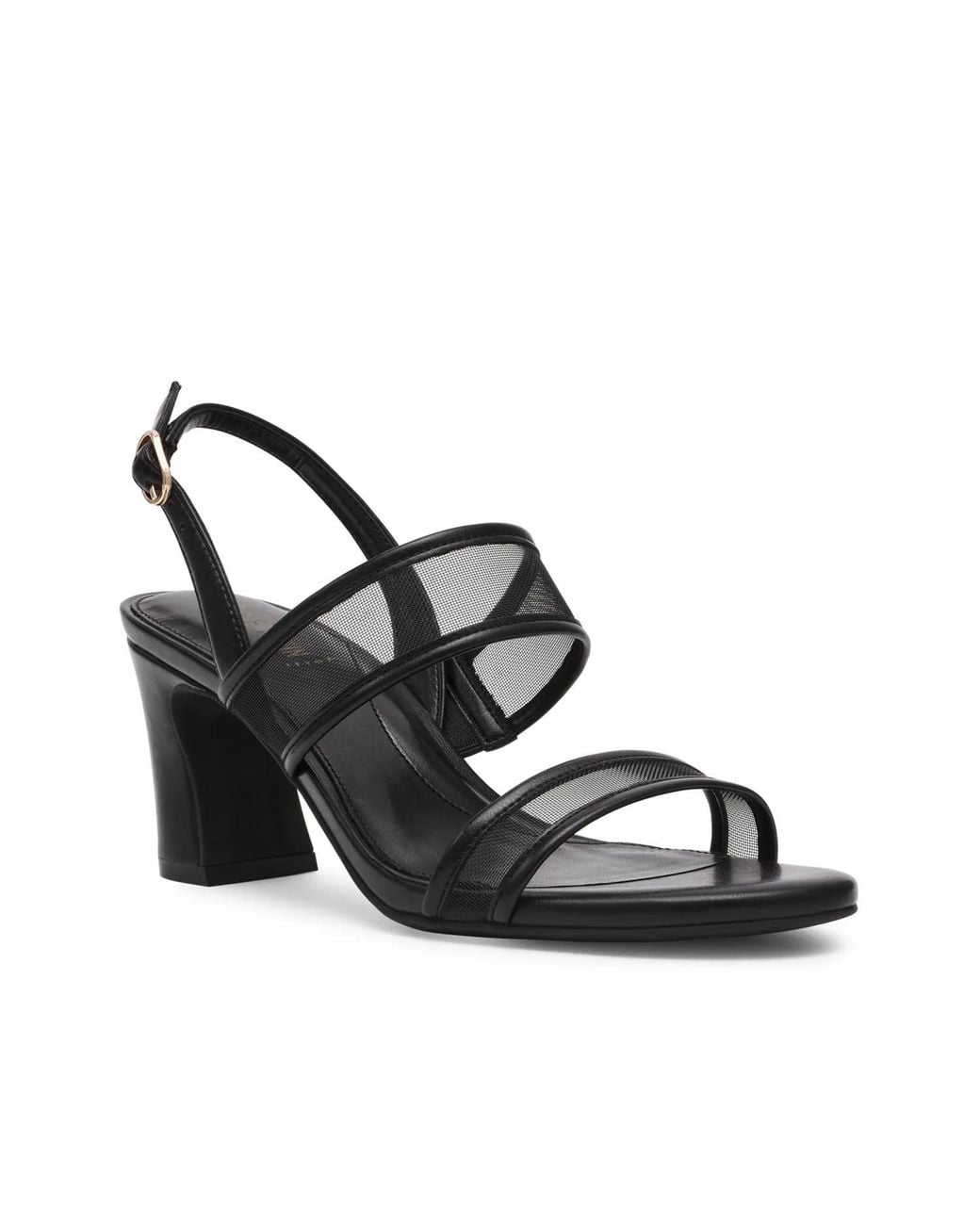 Anne Klein Black Rosetta Sandal