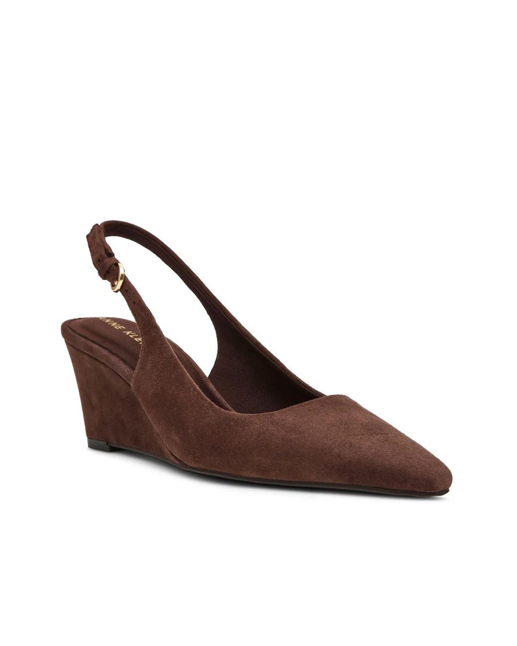 Anne Klein Brown Cookie Wedge Pump