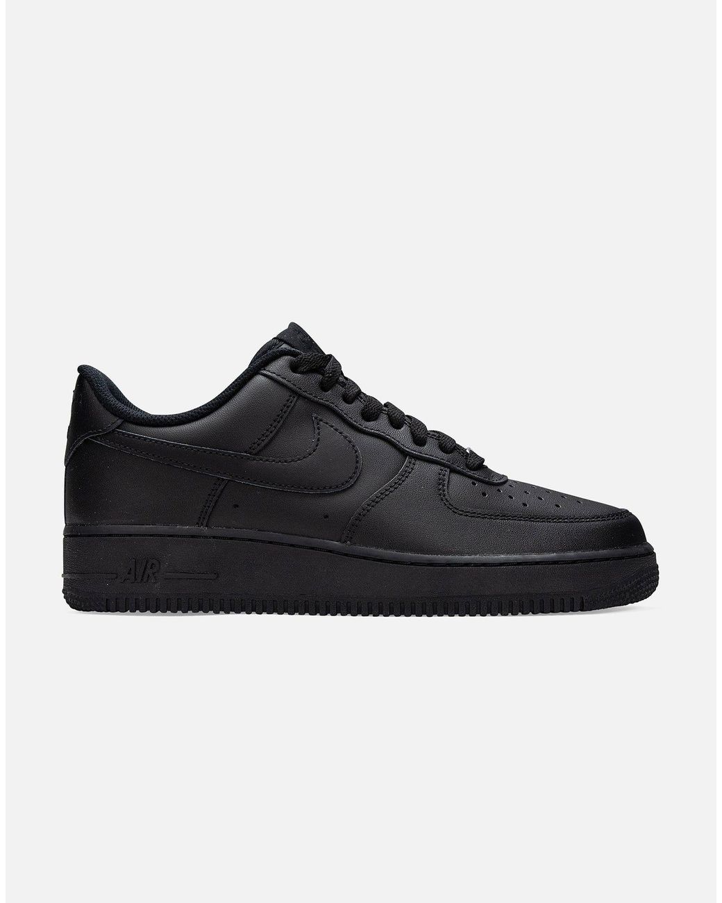 Nike Leather Air Force 1 '07 in Black for Men - Lyst