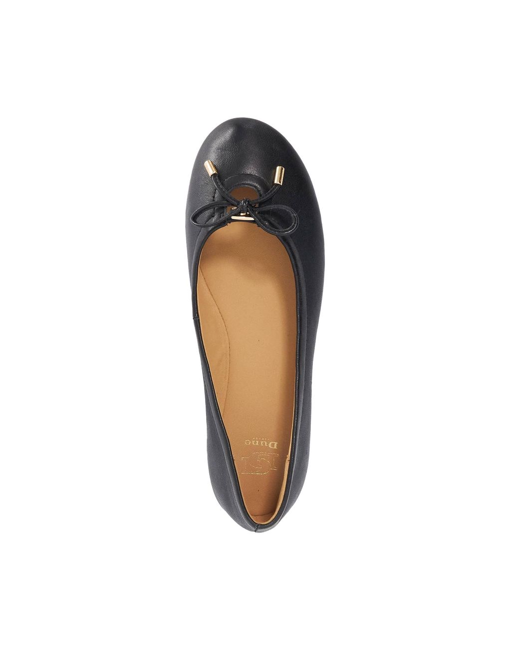 Dune Blue Hali Cut Out Ballet Flats