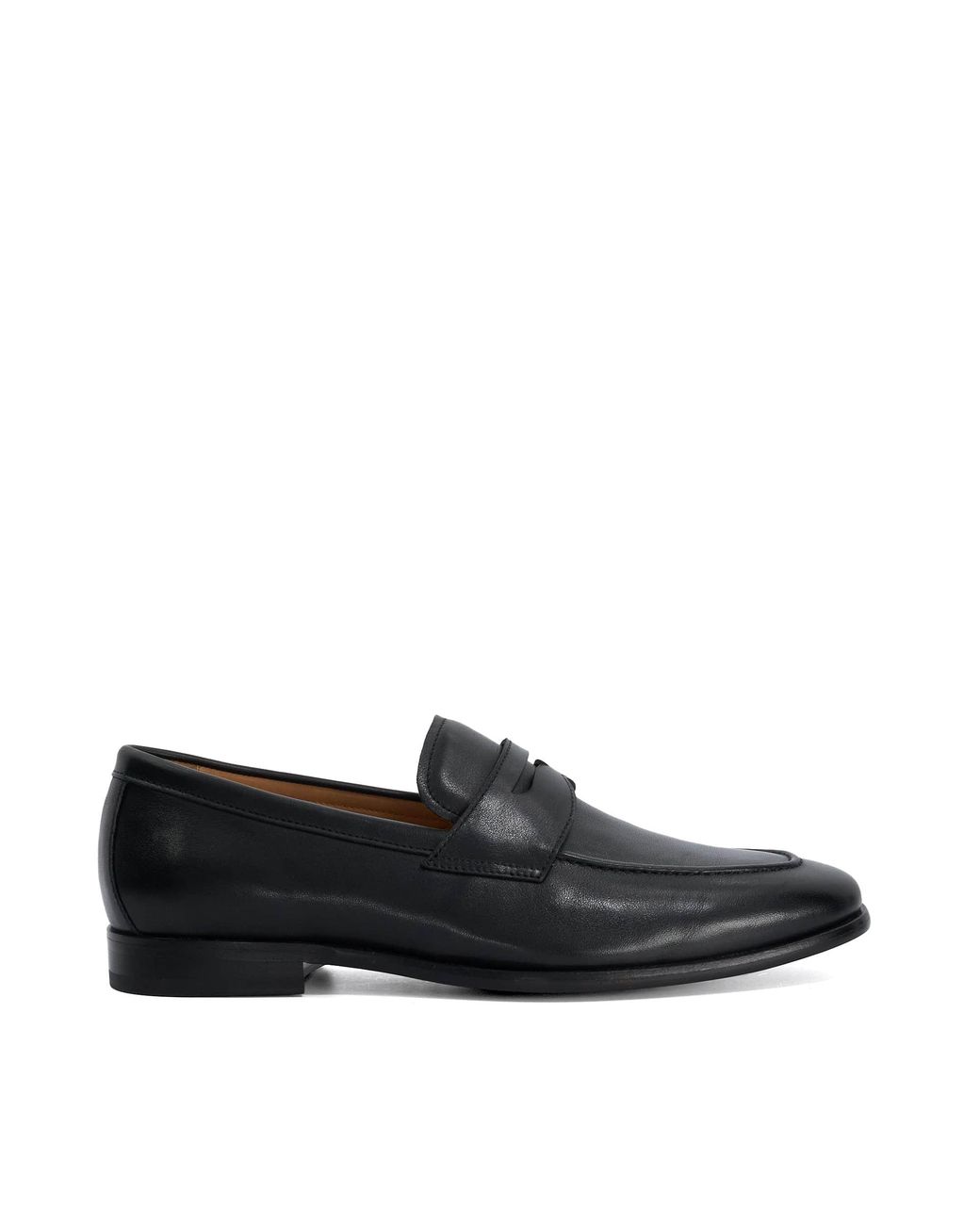 Dune Black Salford Slip-On Penny Loafers for men