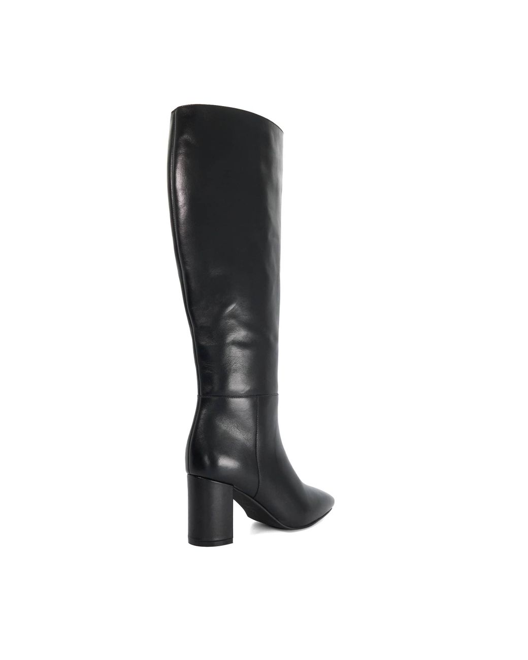 Dune Black Salts Heeled Knee-High Boots