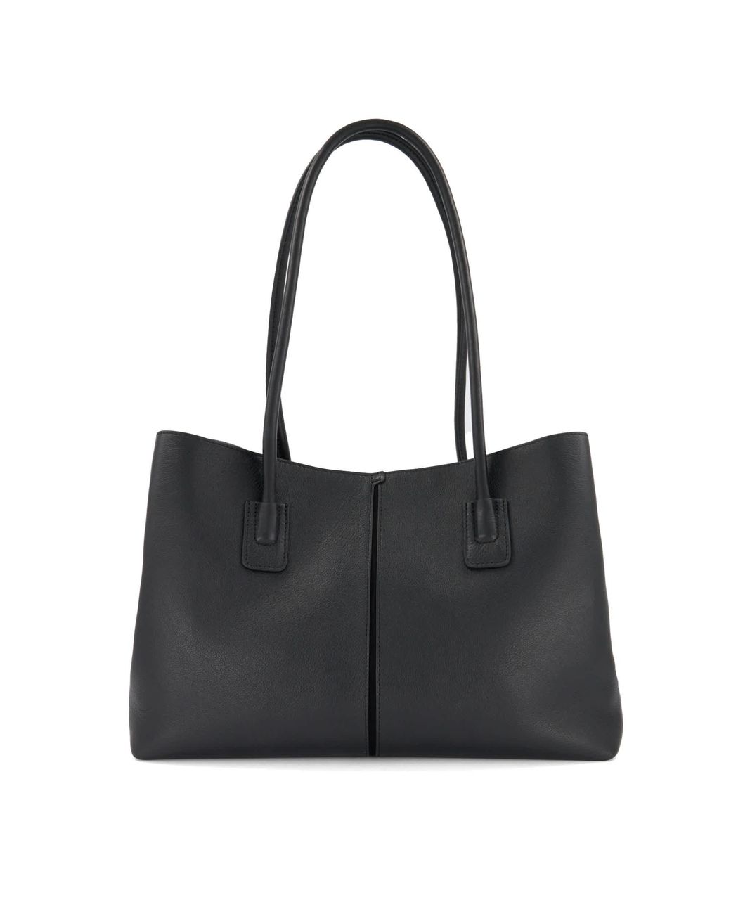 Dune Black Deserving L Tag-Detail Shoulder Bag