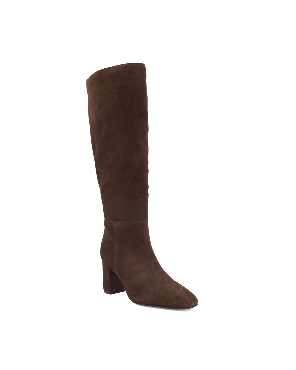 Dune Brown Salts Heeled Knee-High Boots
