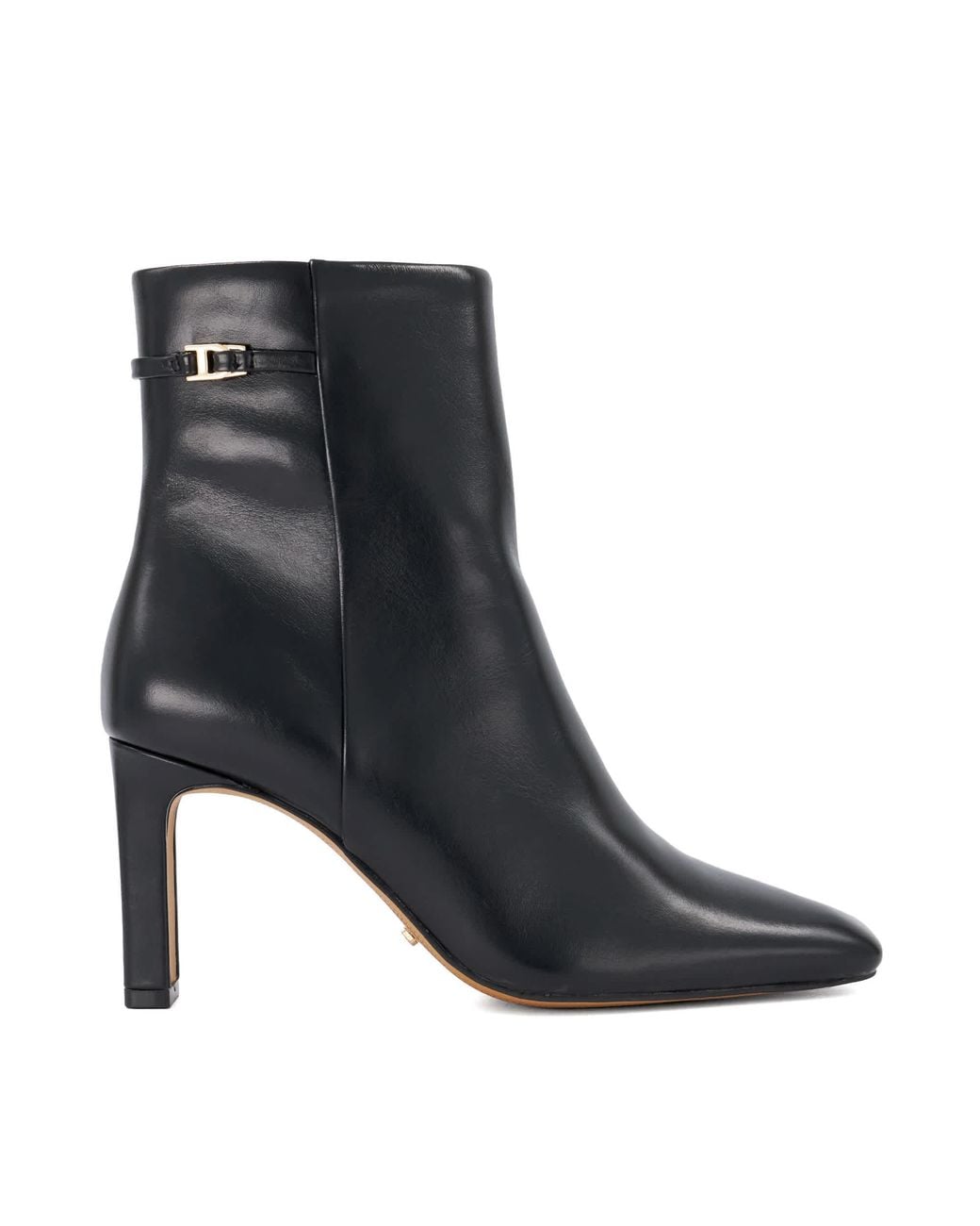 Dune Black Onora Heeled Ankle Boots
