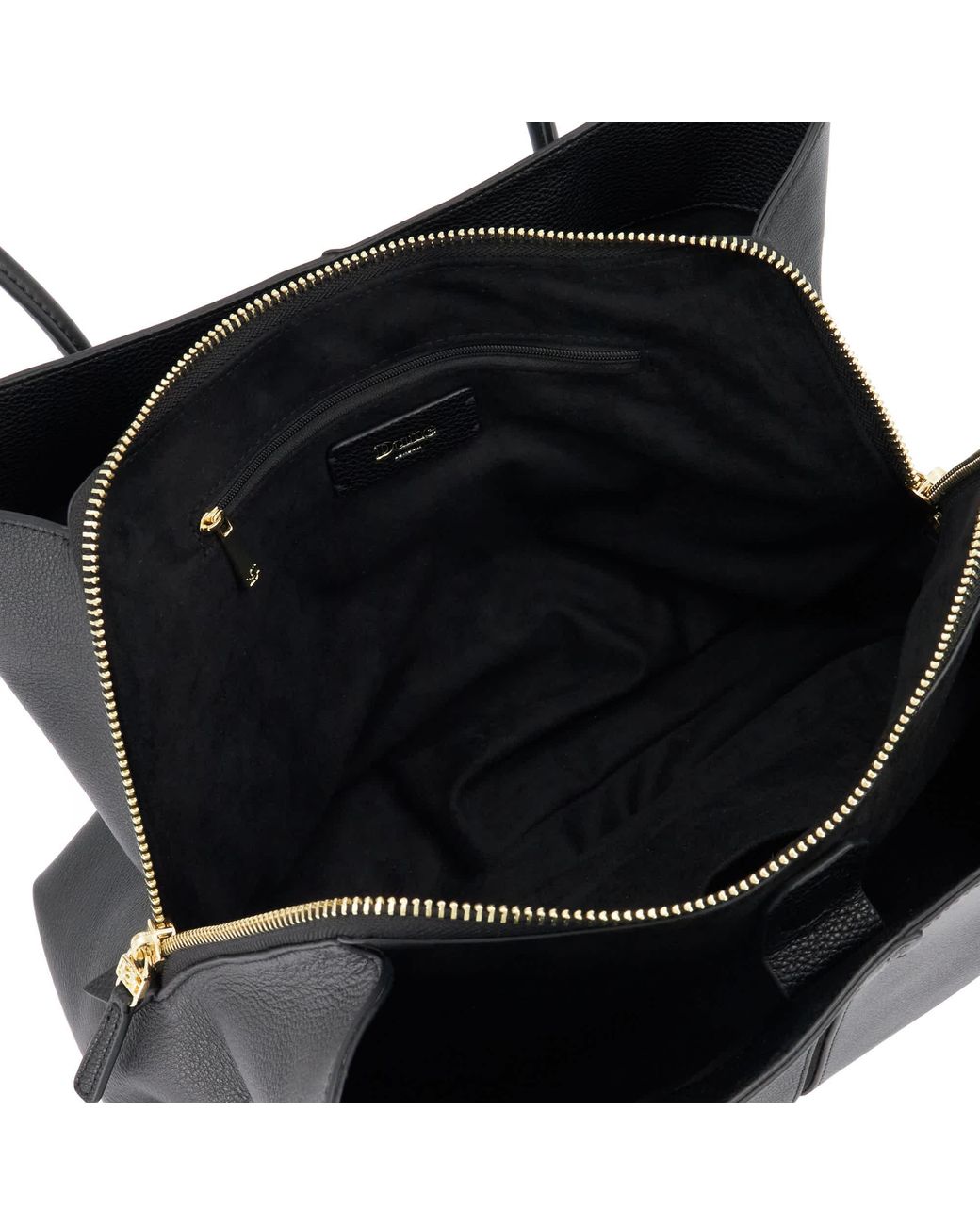 Dune Black Deserving L Tag-Detail Shoulder Bag