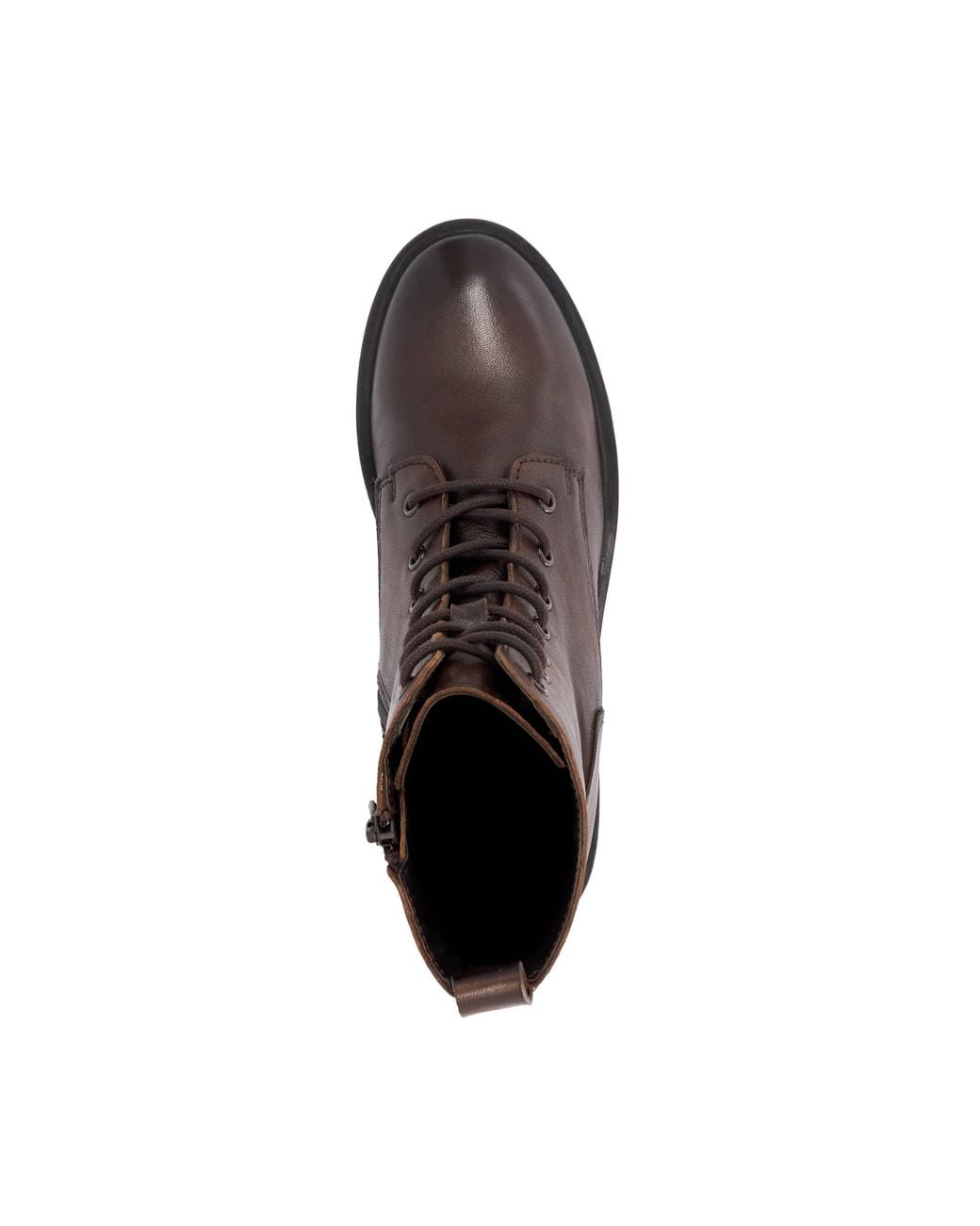 Dune Brown Process Lace-Up Ankle Boots