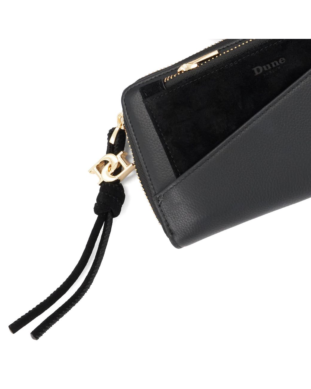 Dune Black Kindling Zip-Around Continental Wallet