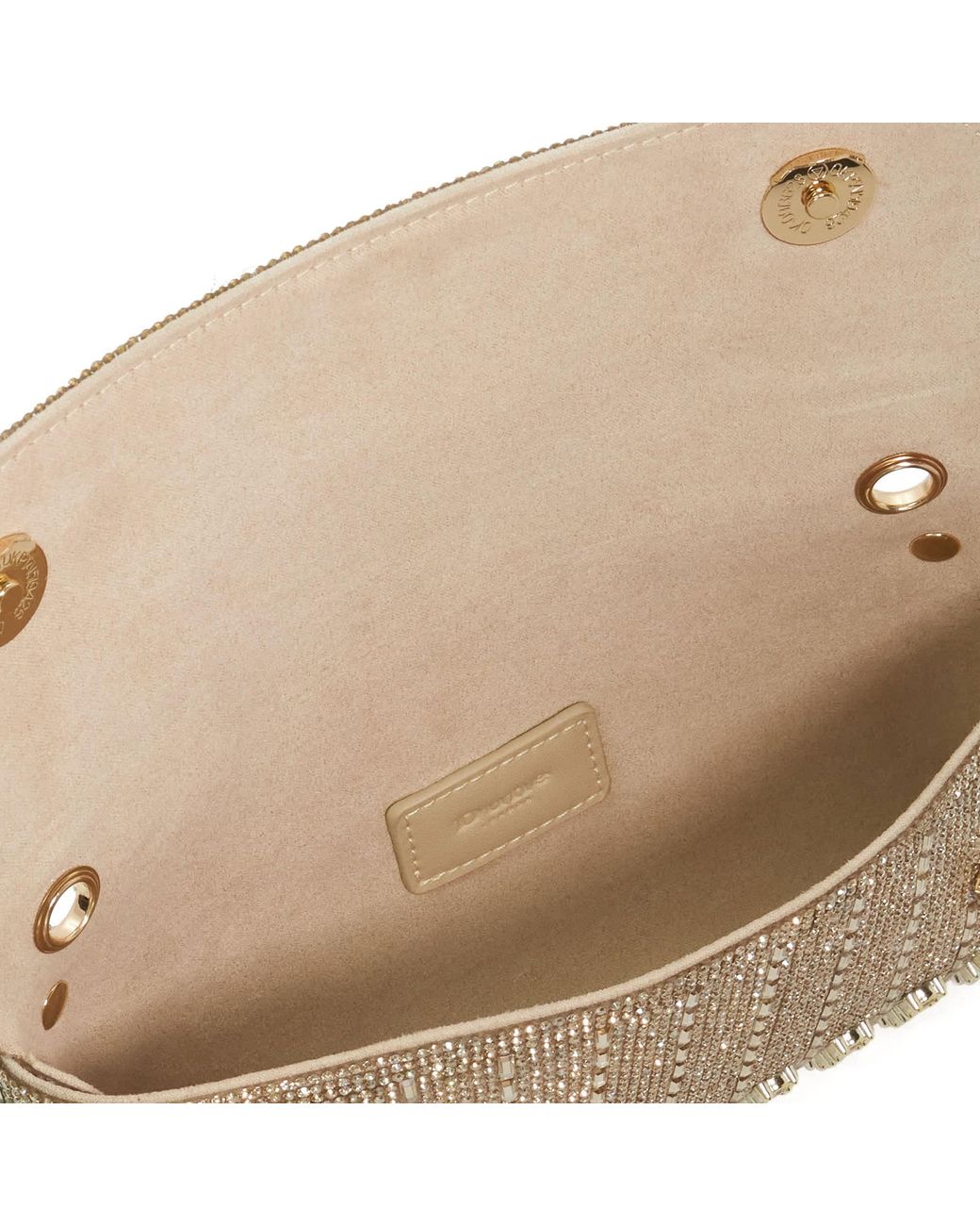 Dune Metallic Elabourate Embellished Envelope Shoulder Bag