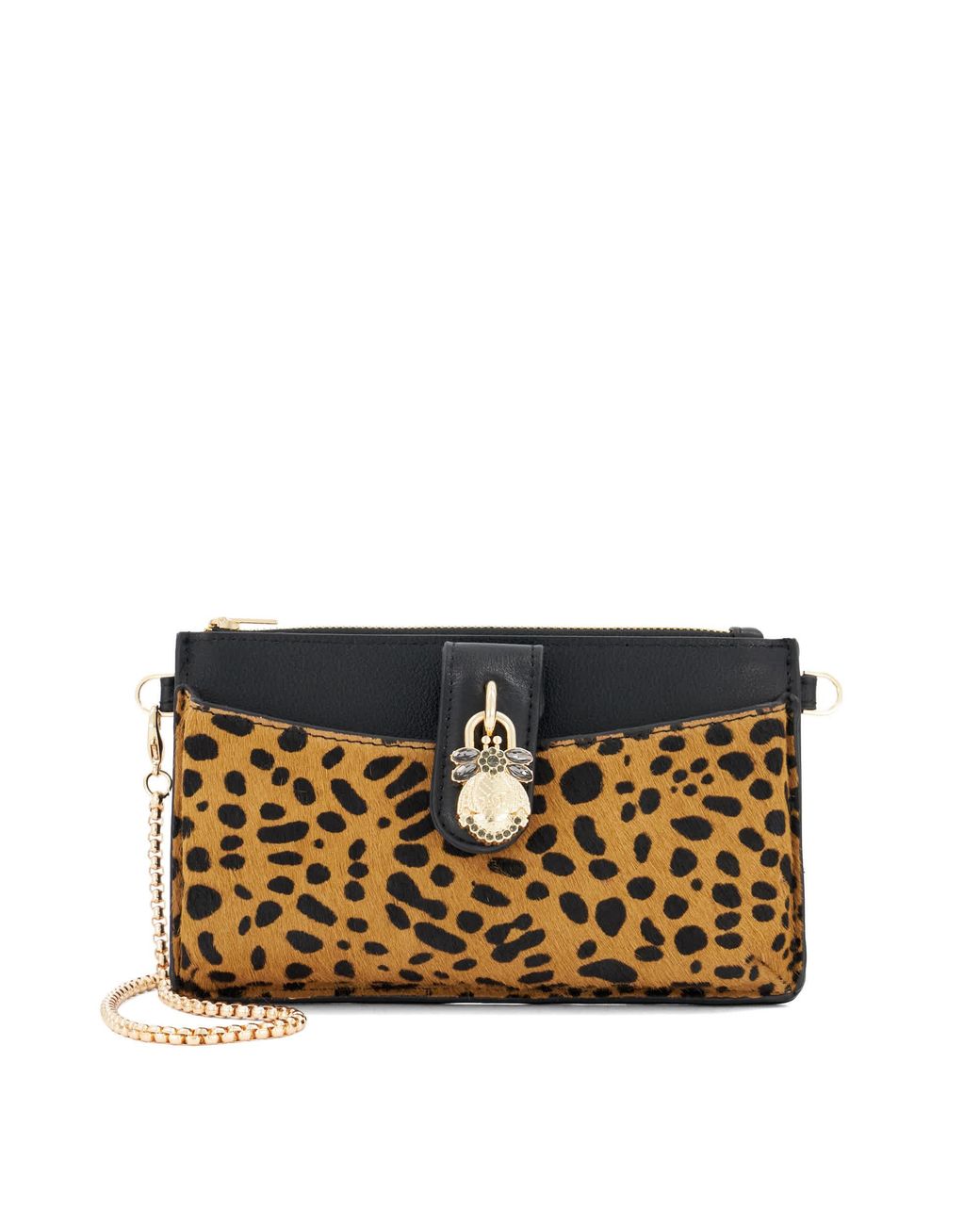 Dune Metallic Kerrie Slim Purse With Removable Card Holder