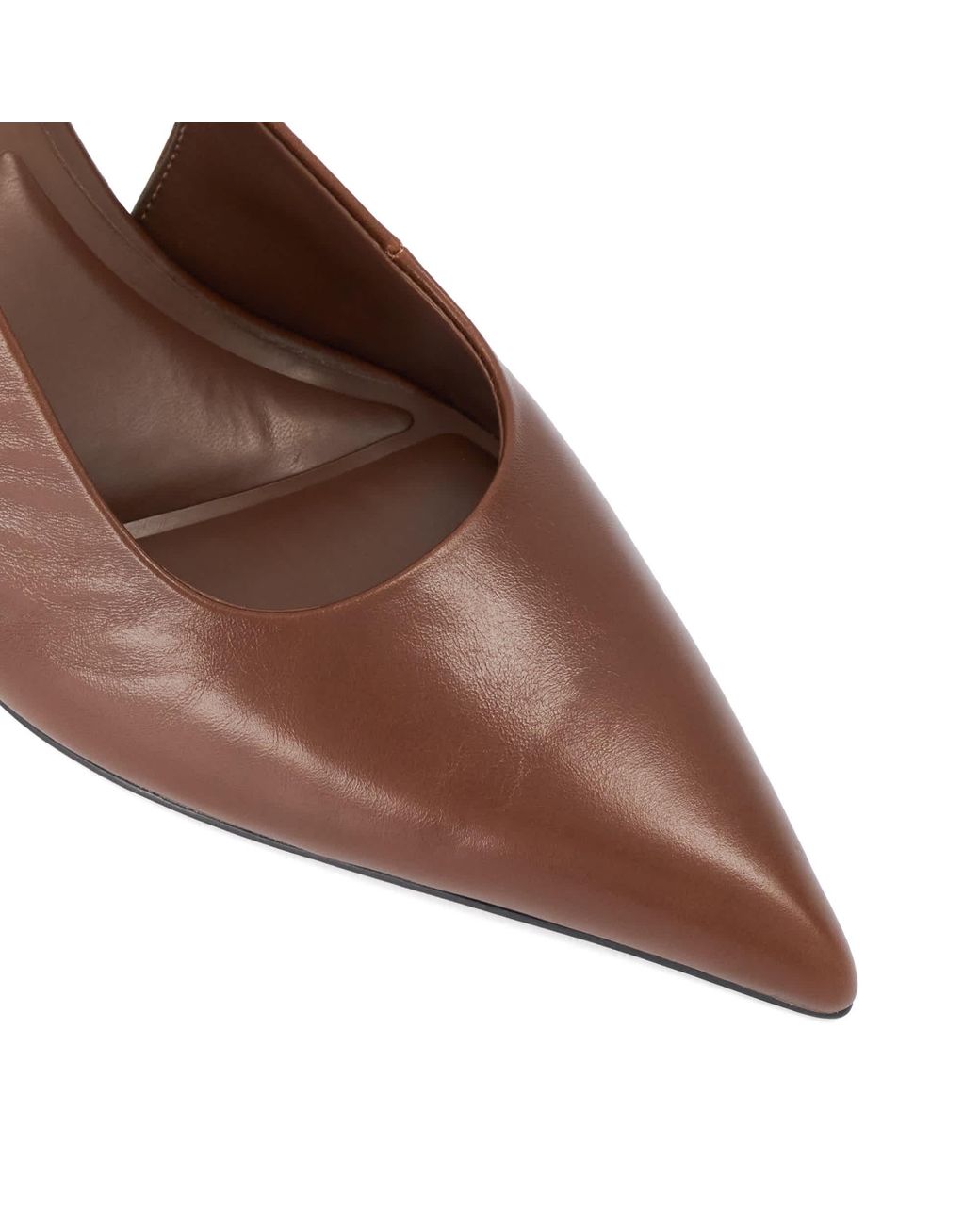 Dune Brown Cai Slingback Court Shoes