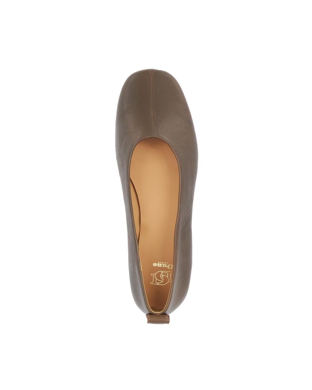 Dune Brown Highmark Low-Heel Ballet Pumps