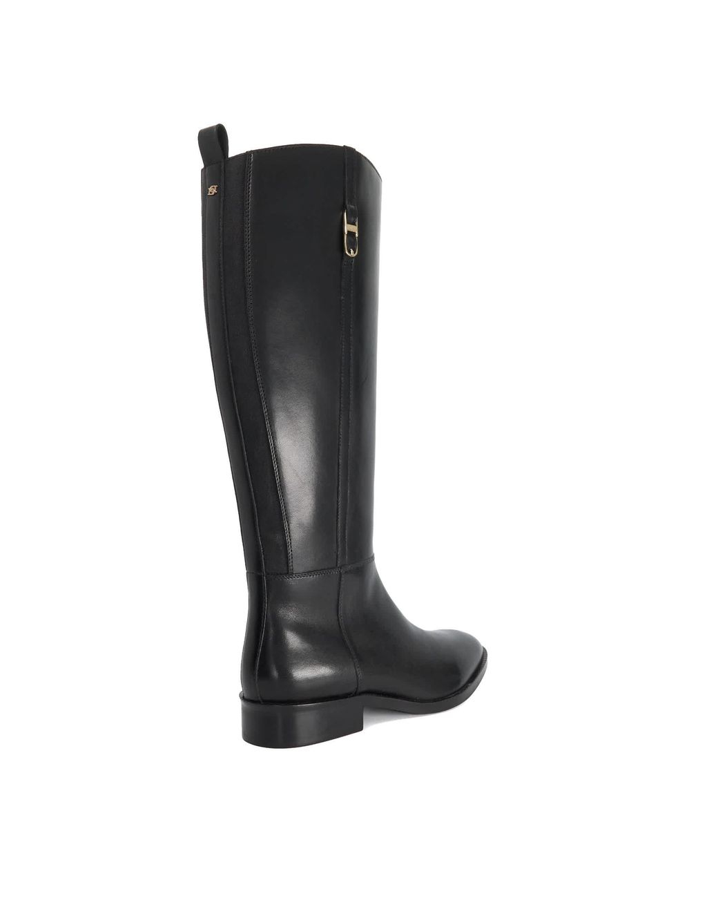 Dune Black Tanvie Leather Knee-High Boots