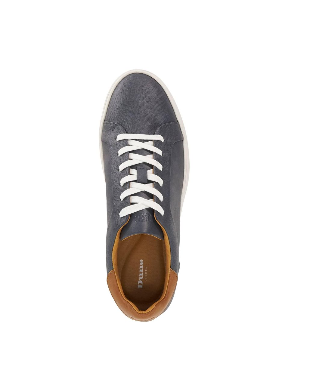 Dune Blue Traces Lace-Up Trainers for men