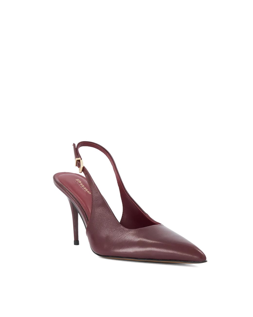 Dune Purple Cai Slingback Court Shoes