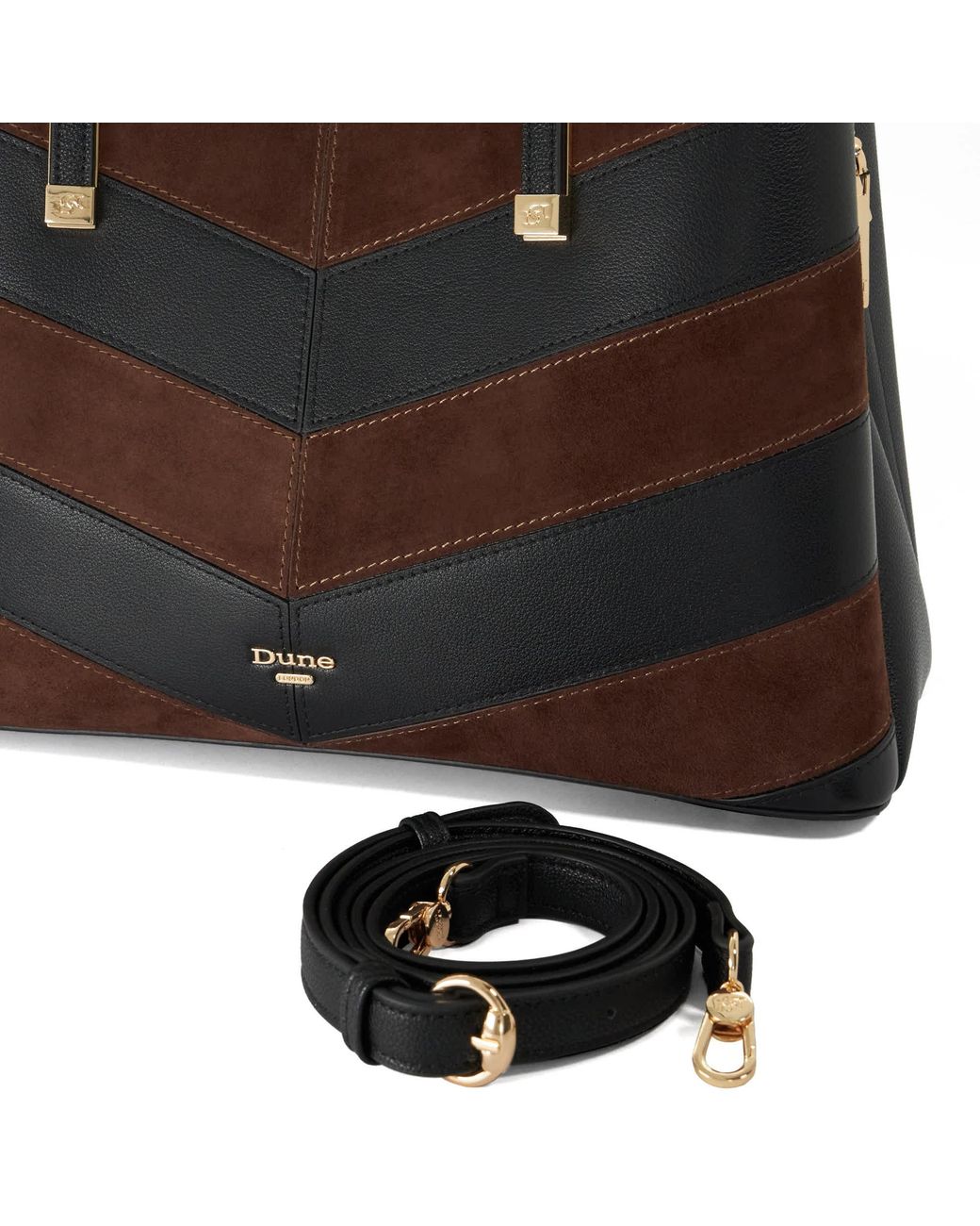 Dune Black Dorry P Textured Shoulder Bag
