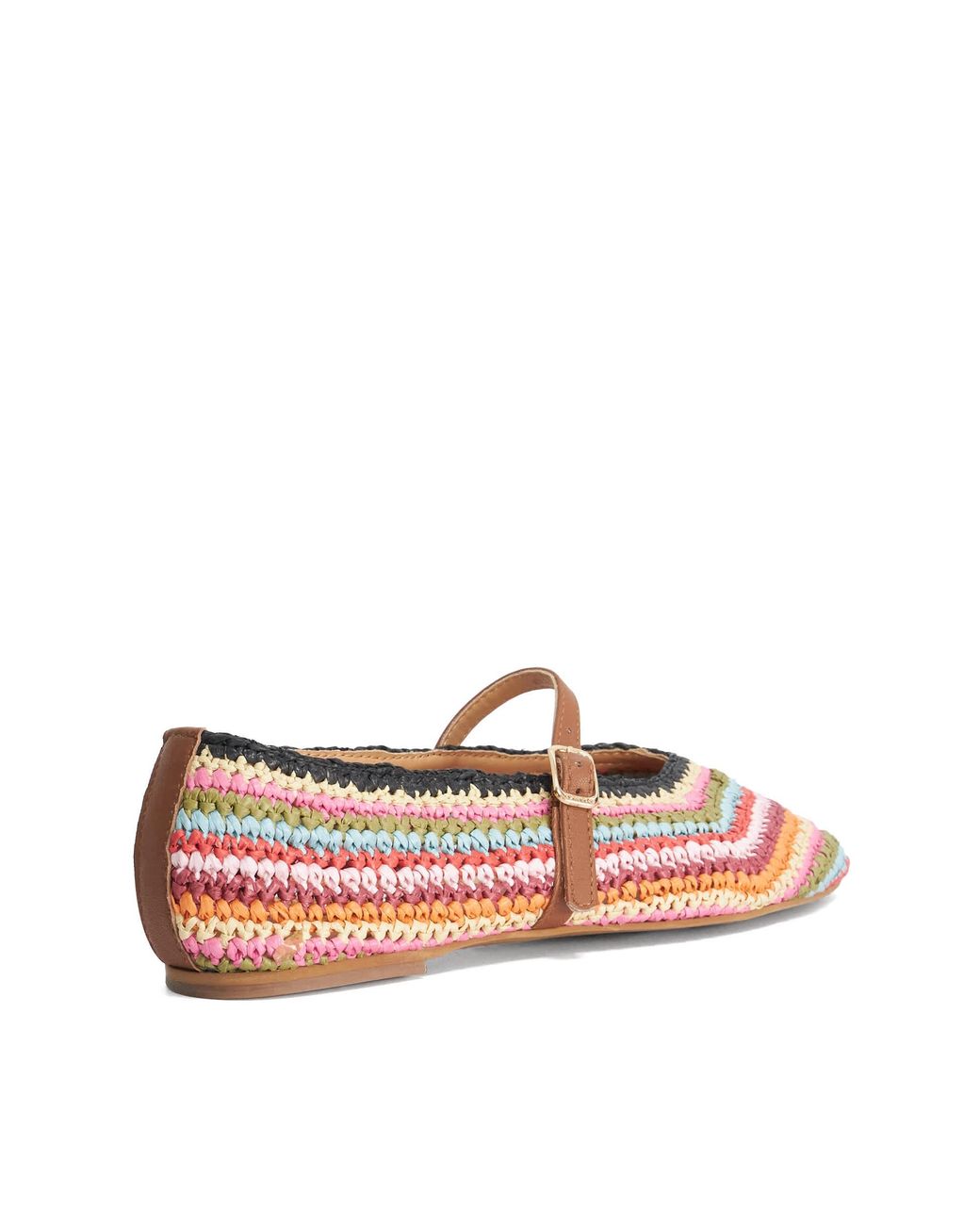 Dune Pink Haloha Raffia Mary-Janes