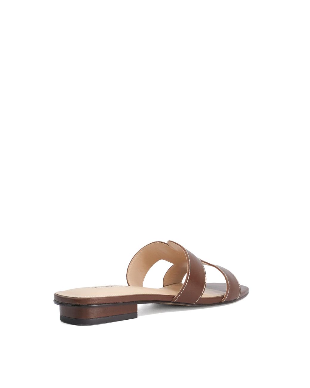 Dune Brown Loupe Smart Slider Sandals