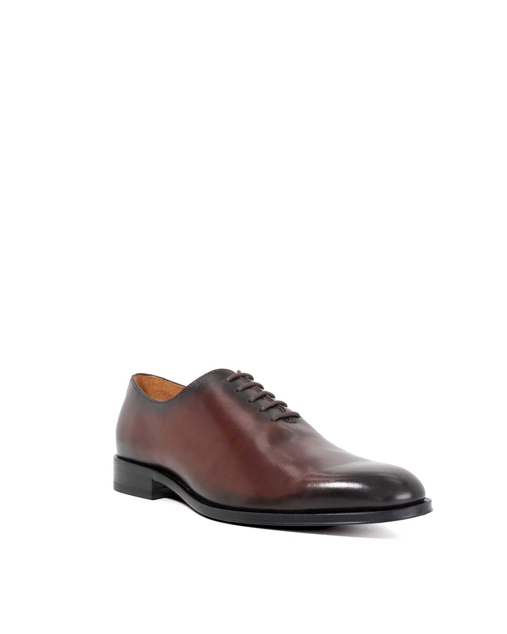 Dune Brown Sylvester Premium Wholecut Leather Sole Lace-Ups for men