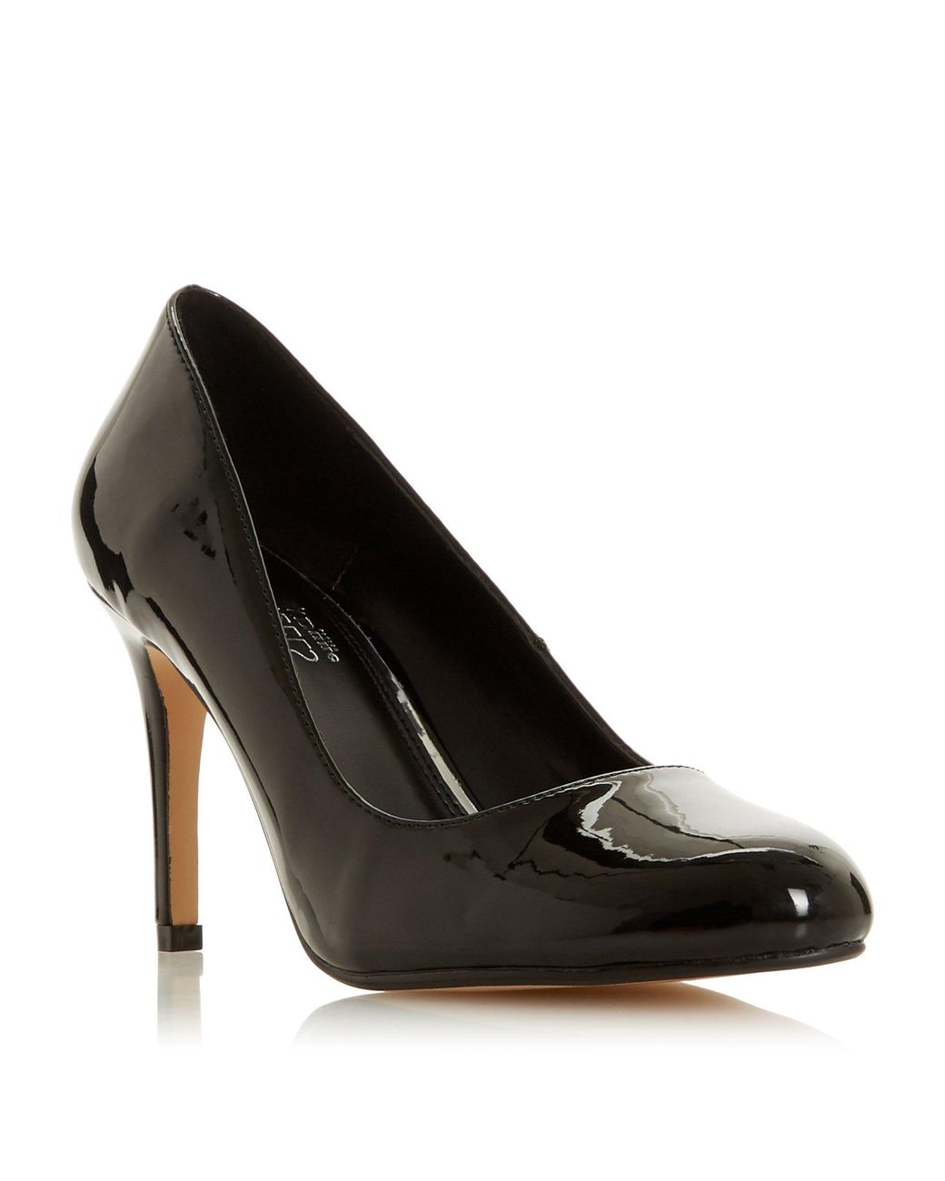black court shoes round toe