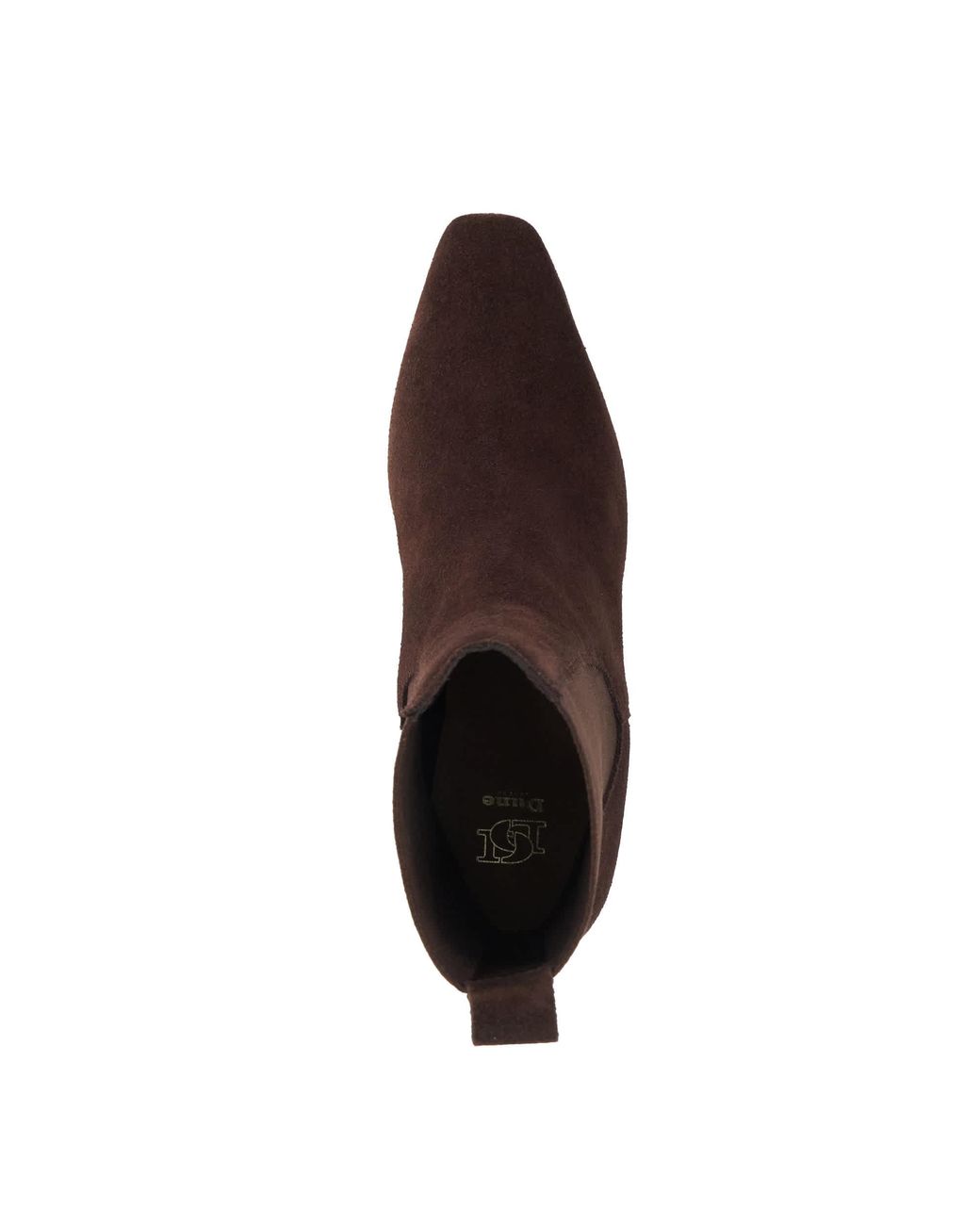 Dune Brown Odela Slip-On Heeled Ankle Boots