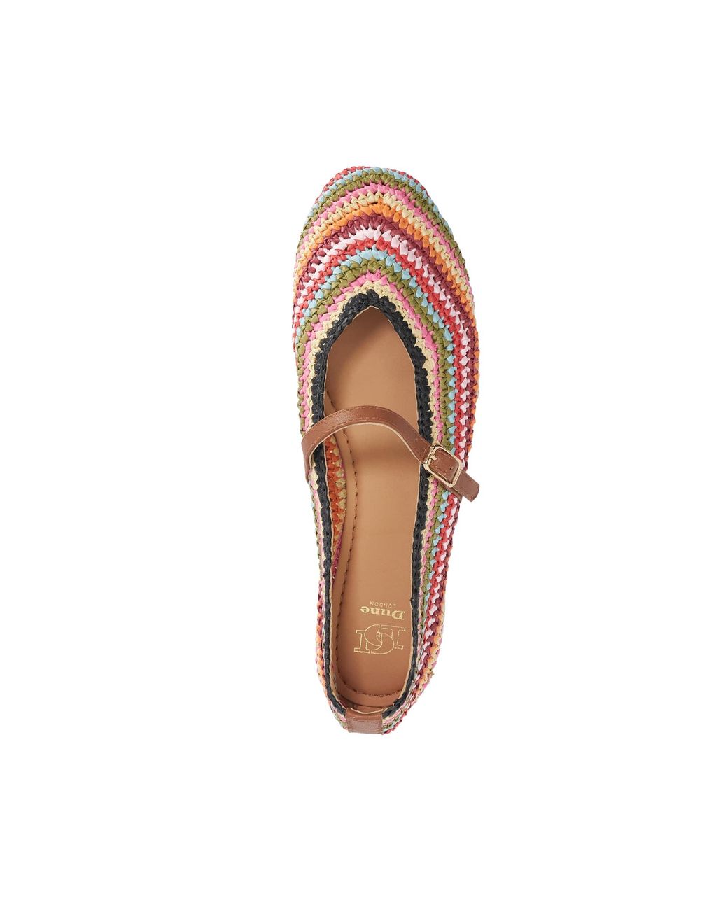 Dune Pink Haloha Raffia Mary-Janes