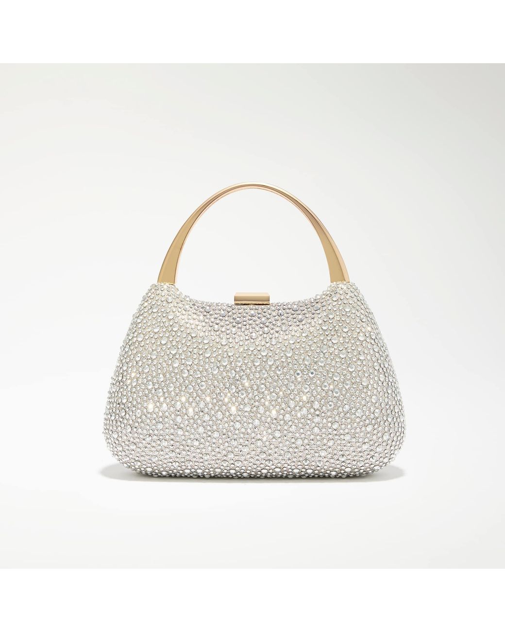 Dune Gray Beamings Handle Embellished Bag