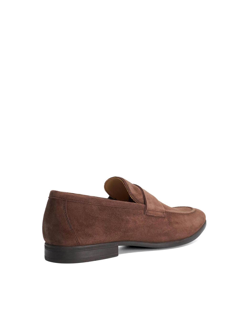 Dune Brown Barclays Suede Loafers for men