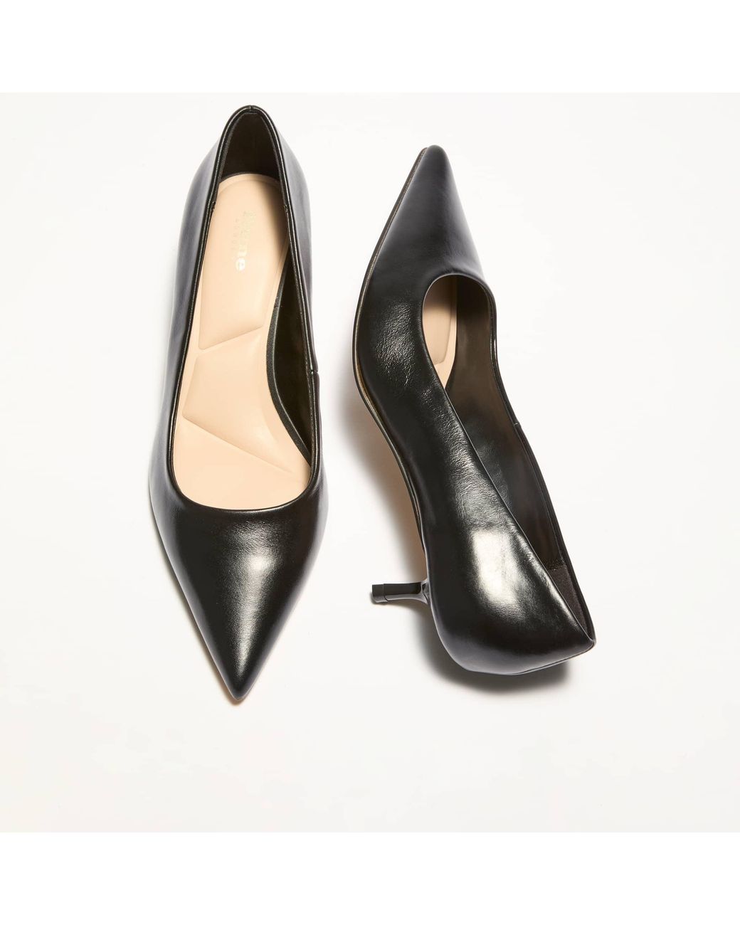 Dune Blue Amira Pointed-Toe Court Shoes