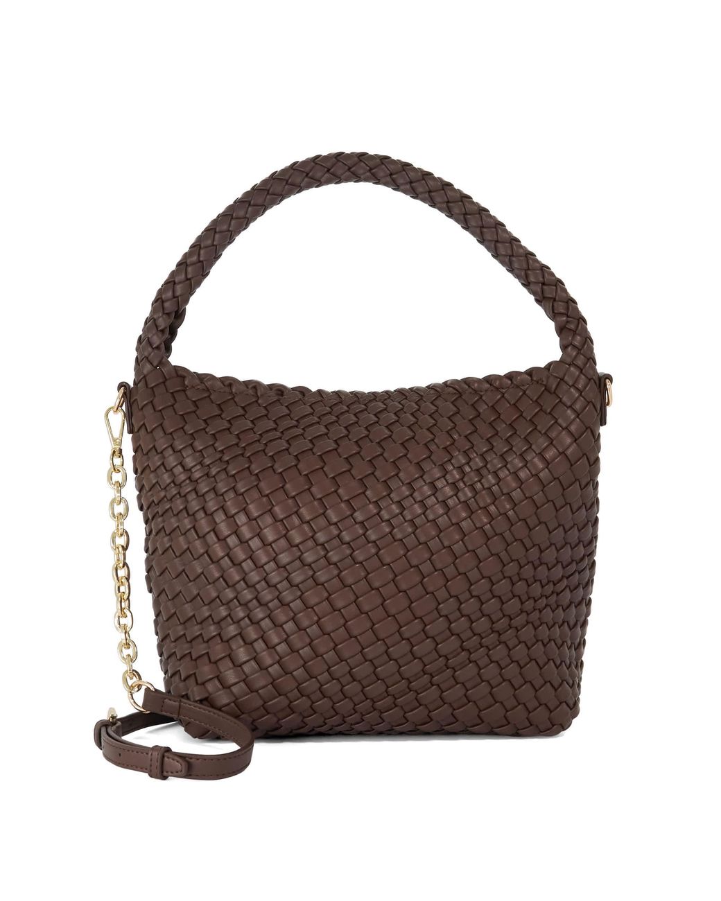Dune Brown Deliberate M Woven Shoulder Bag