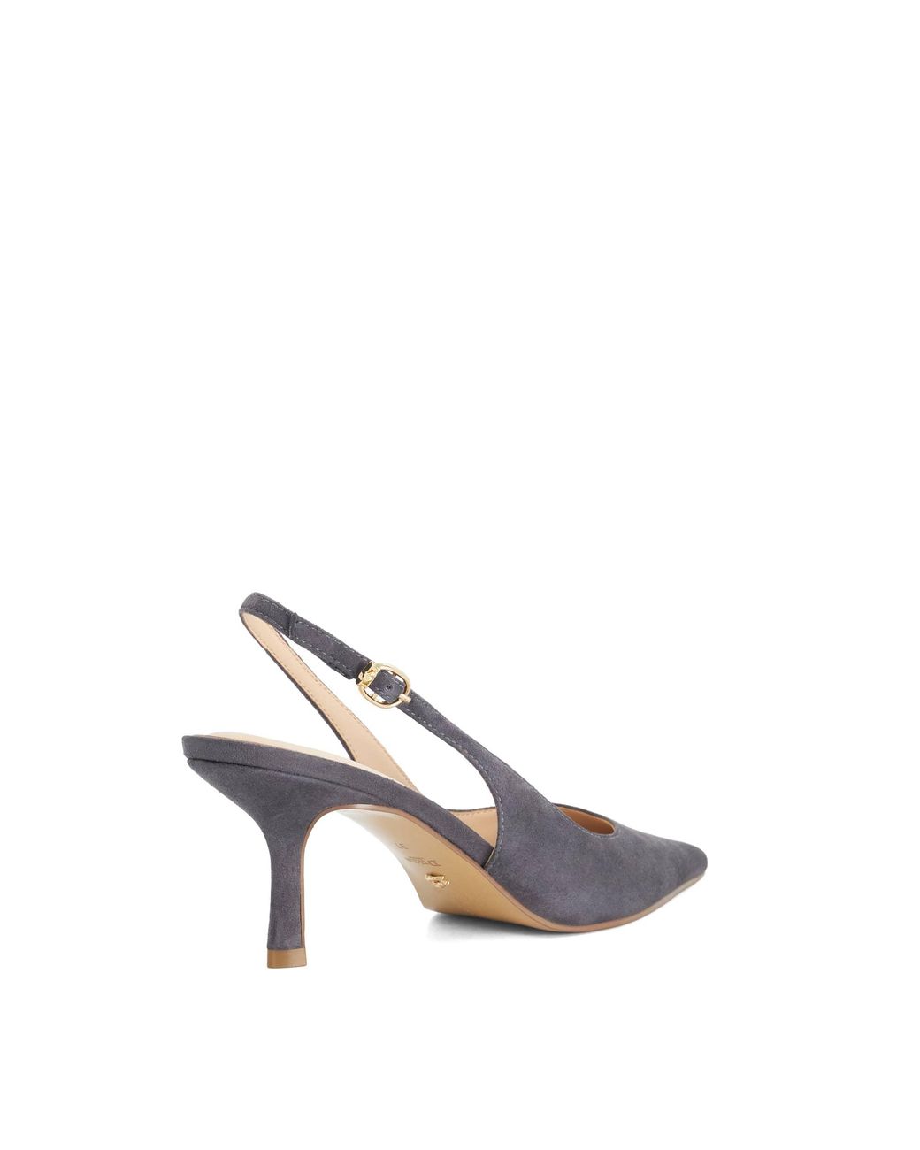 Dune Blue Celise Pointed-Toe Slingback Court Shoes