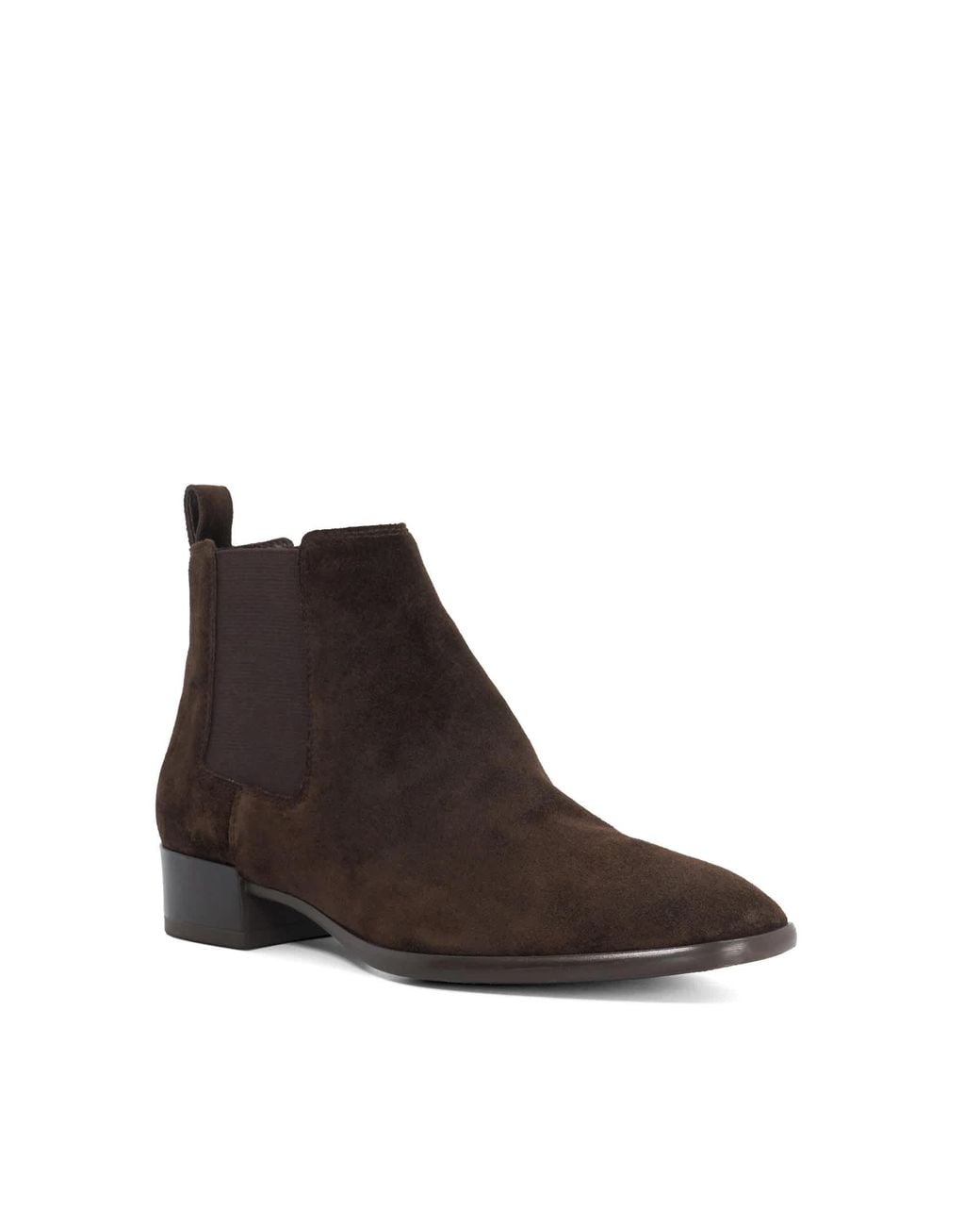 Dune Brown Pinni Slip-On Ankle Boots