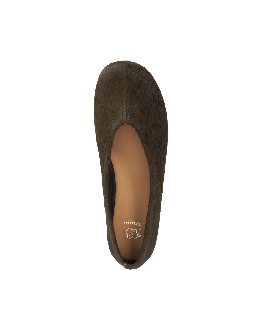 Dune Black Highway Round-Toe Ballet Flats