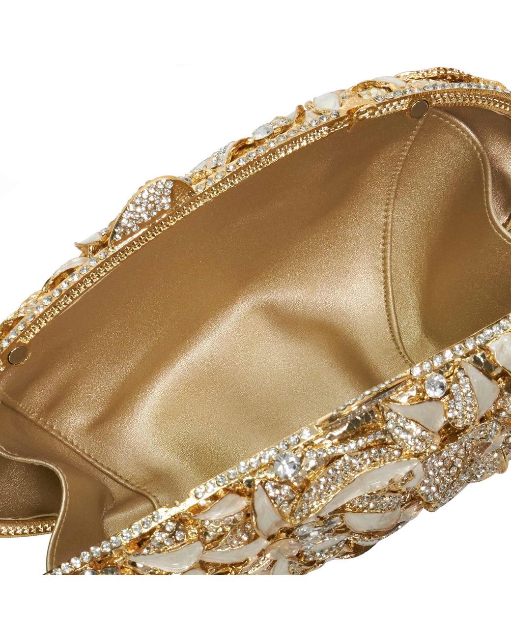 Dune Natural Extravagant Embellished Clutch Bag