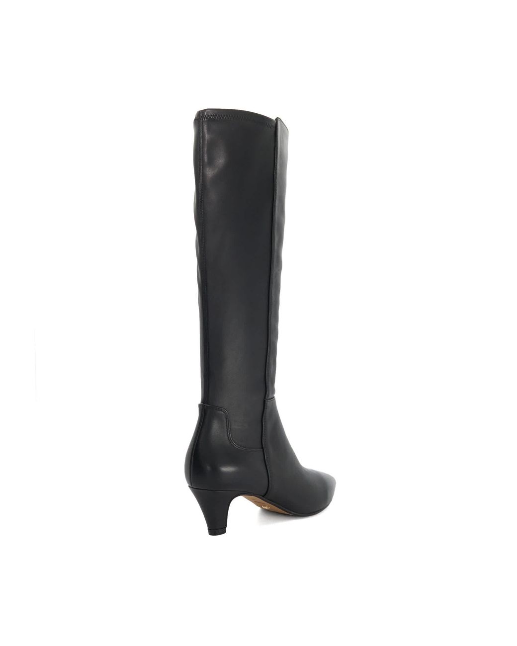 Dune Black Wf Sera Wide Fit Knee High Kitten Heel Boots
