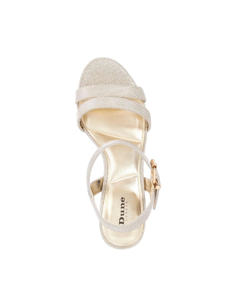 Dune White Wf Merisa Wide-Fit Block-Heel Sandals