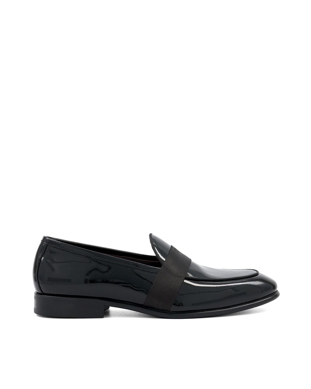 Dune Black Sterlings Grosgrain-Trim Loafers for men