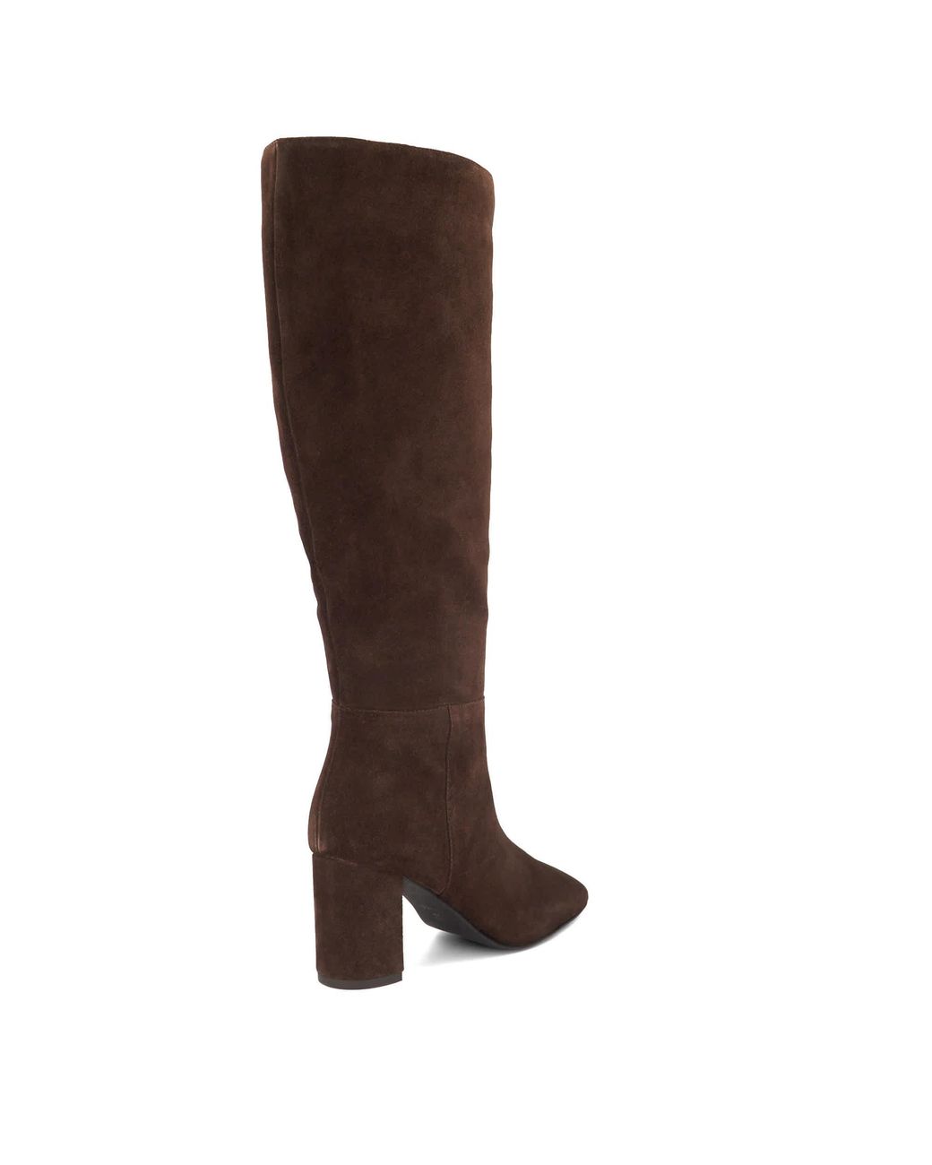 Dune Brown Salts Heeled Knee-High Boots