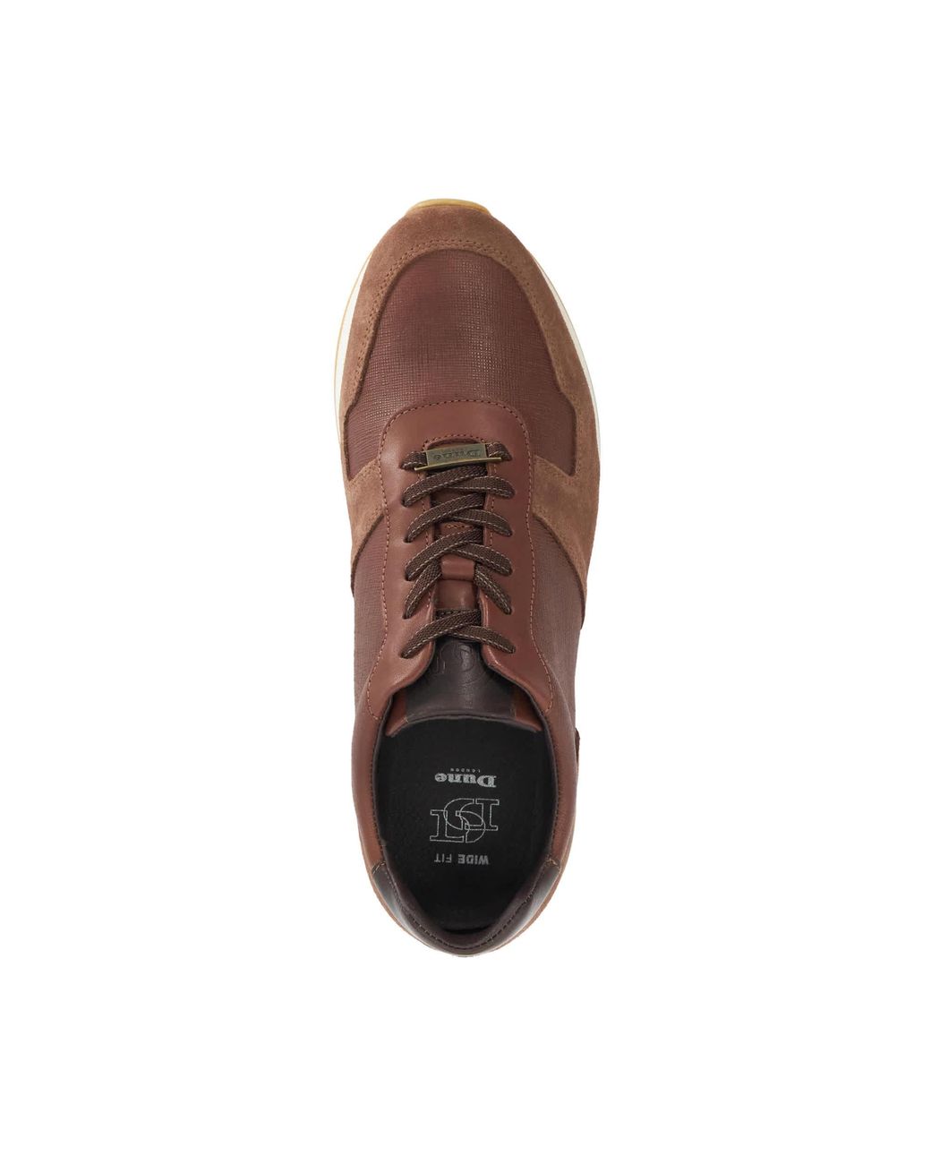 Dune Brown Wf Trusting Lace-Up Low-Top Trainers for men