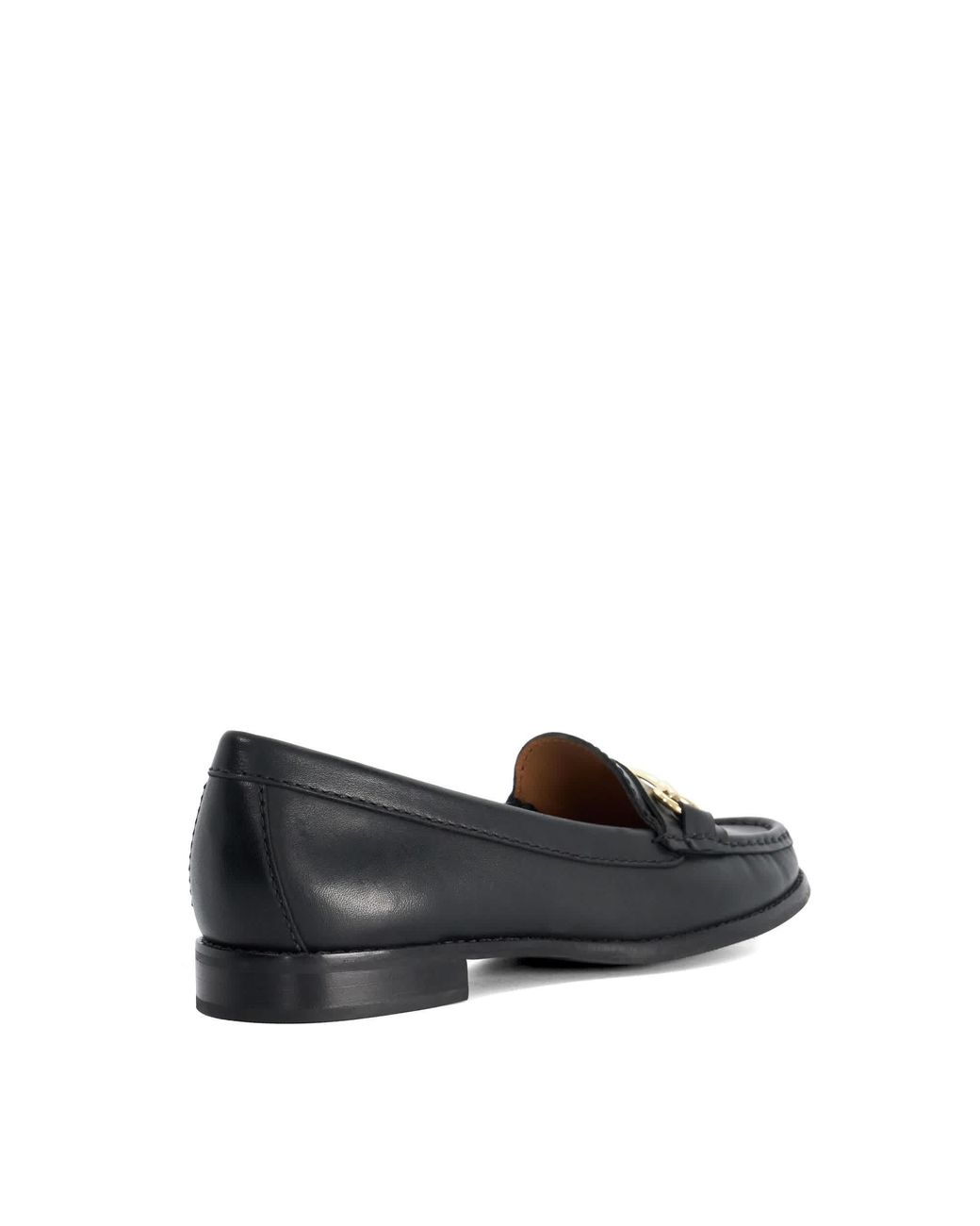 Dune Black Wf Glenny Wide Fit Snaffle Trim Loafers